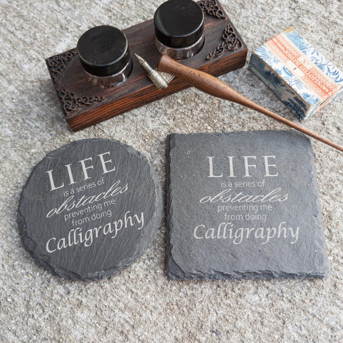 Engraved Slate Coaster