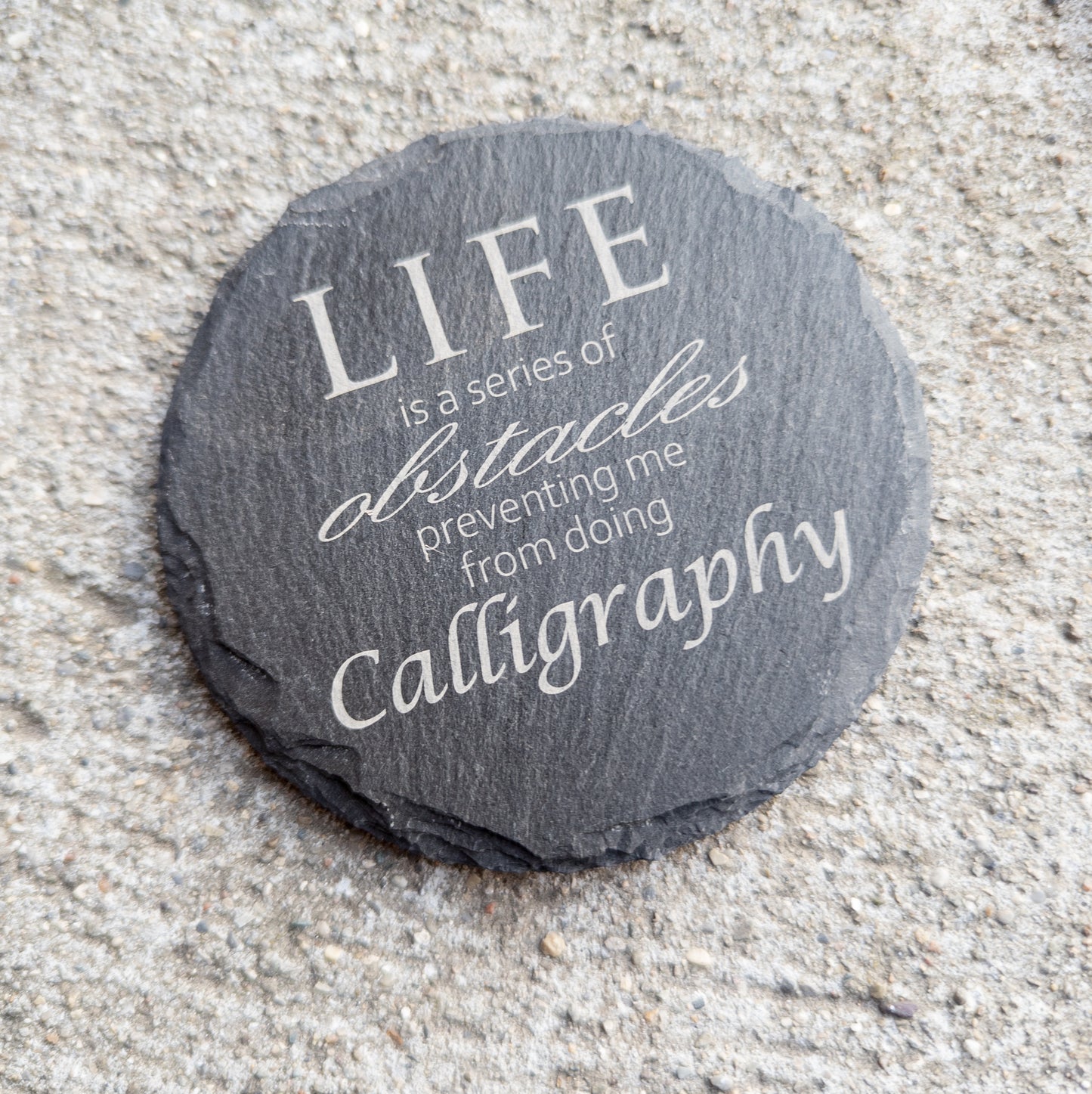 Engraved Slate Coaster