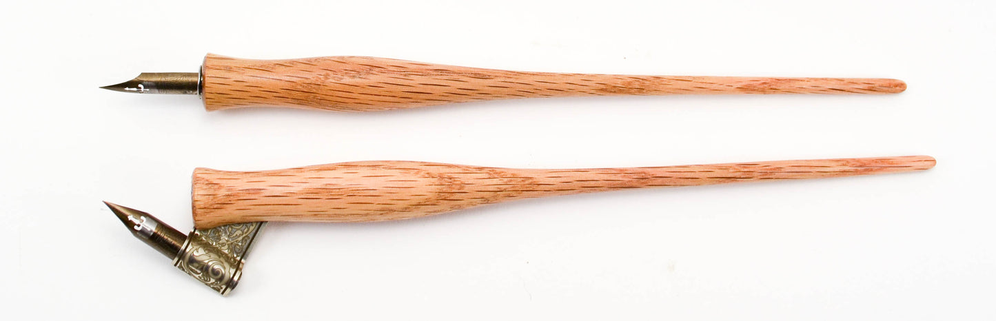 Red Oak Pen Holder Set