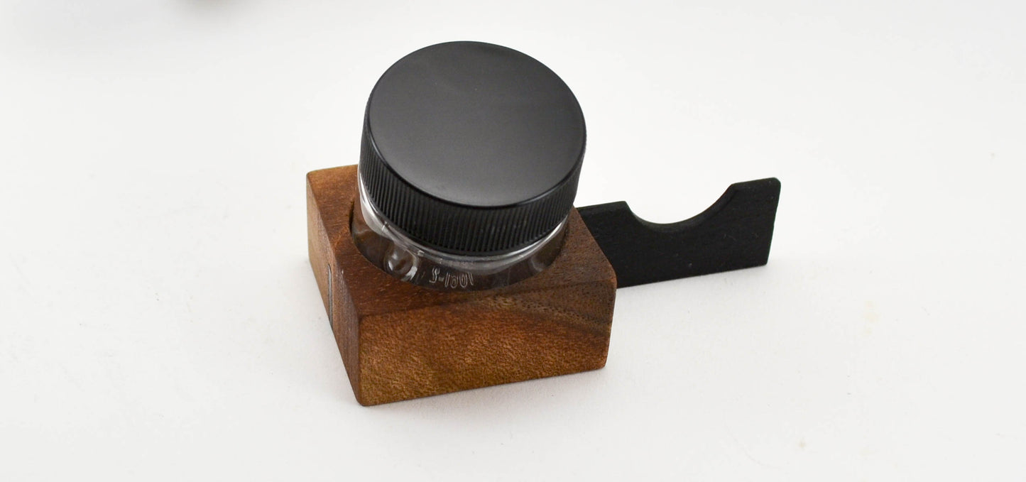 Walnut Oblique Pen Holder & Dinky Dip Block