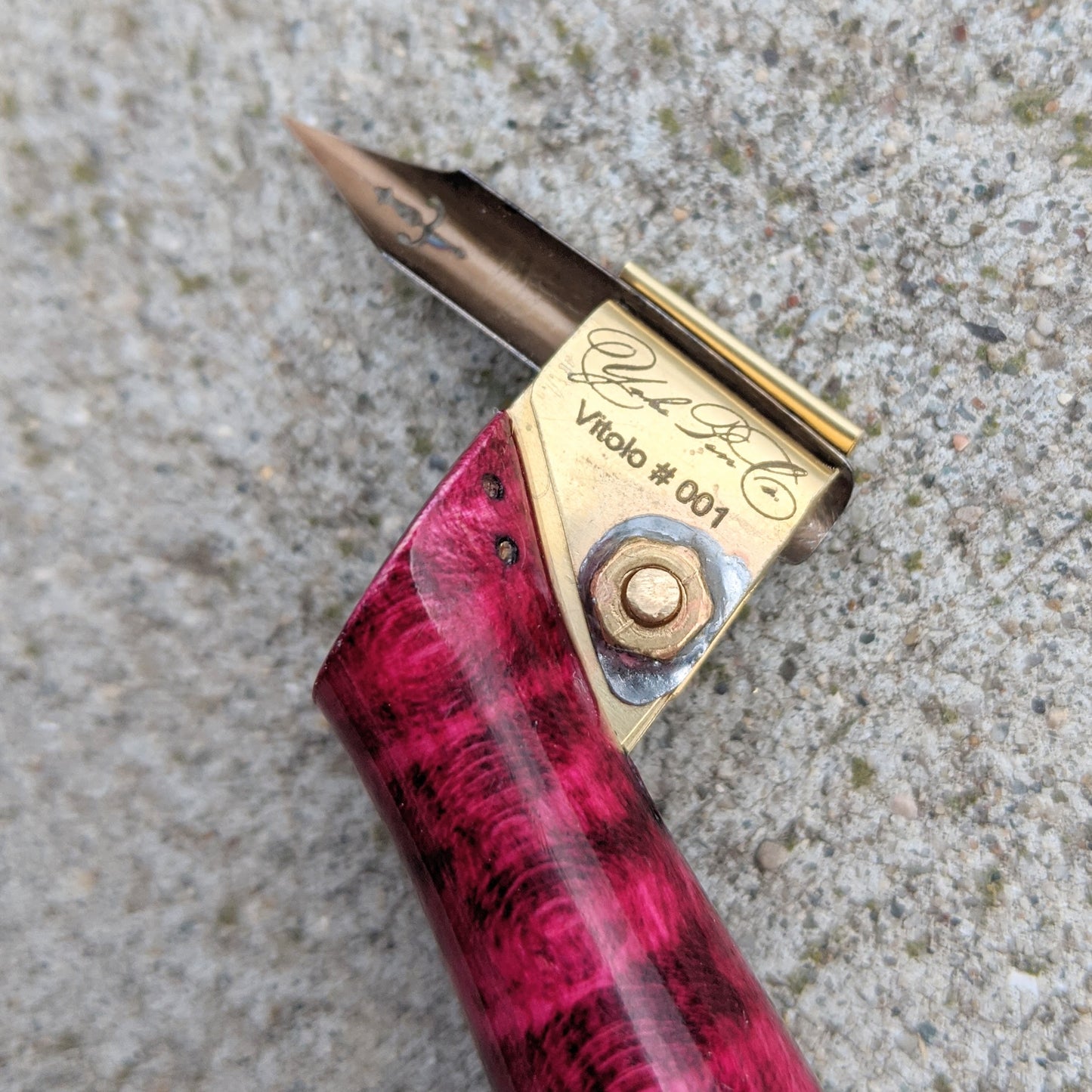 Custom Order Vitolo Oblique Pen Holder