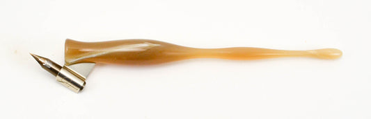 Water Buffalo Horn Oblique Pen Holder