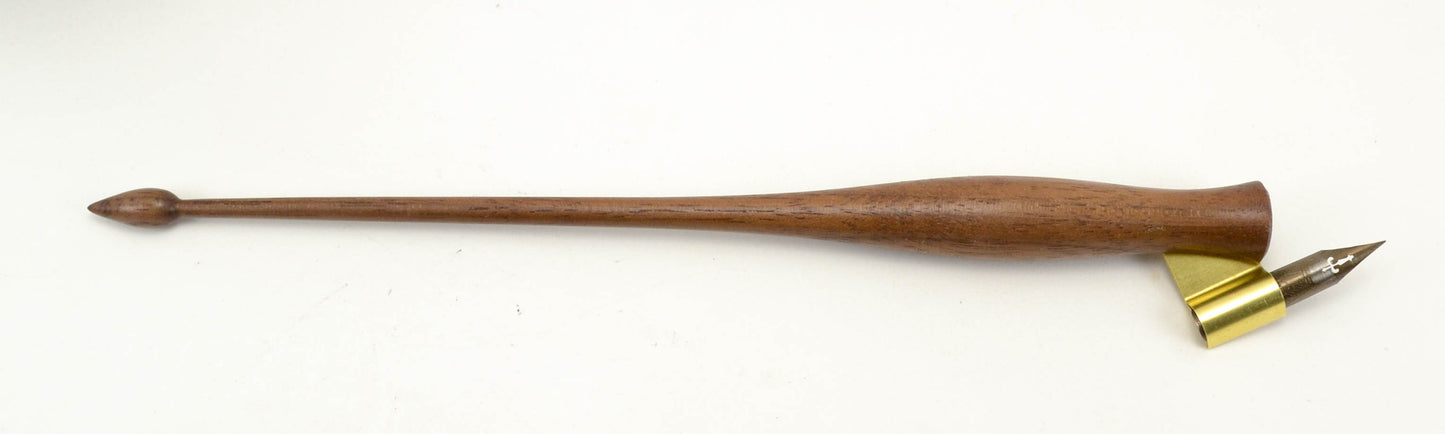 Left Handed, Walnut Oblique Pen Holder