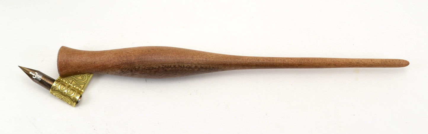 Walnut Oblique Pen Holder & Dinky Dip Block