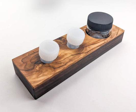 Olivewood & Walnut Dinky Dip Block